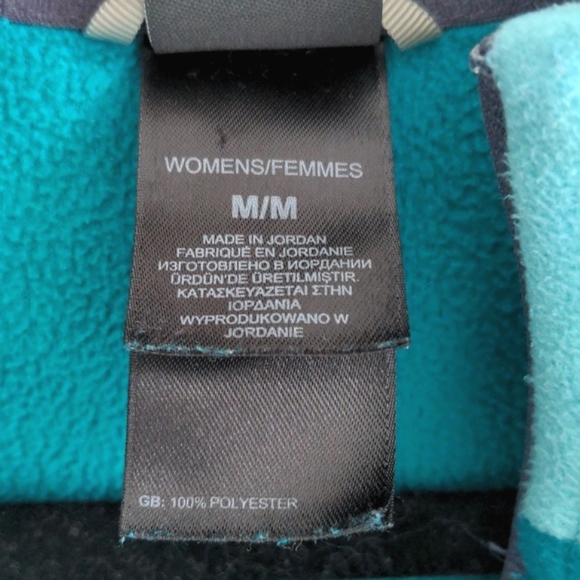 The North Face Fleece Zip Up Hoodie Jacket, Teal, Womens Size Medium - Picture 10 of 11